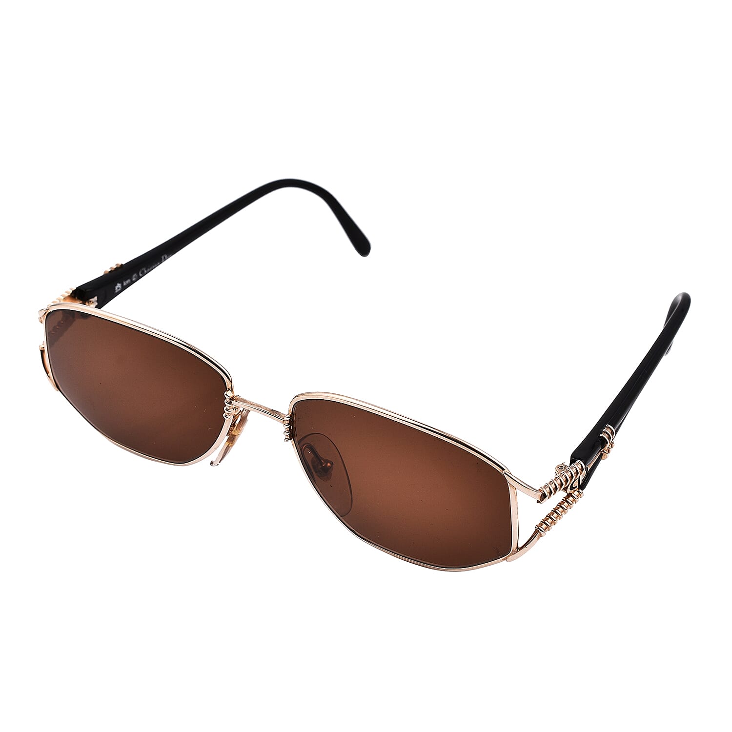 Closeout Deal - Dior Vintage Oversize Sunglasses with Brown Lenses