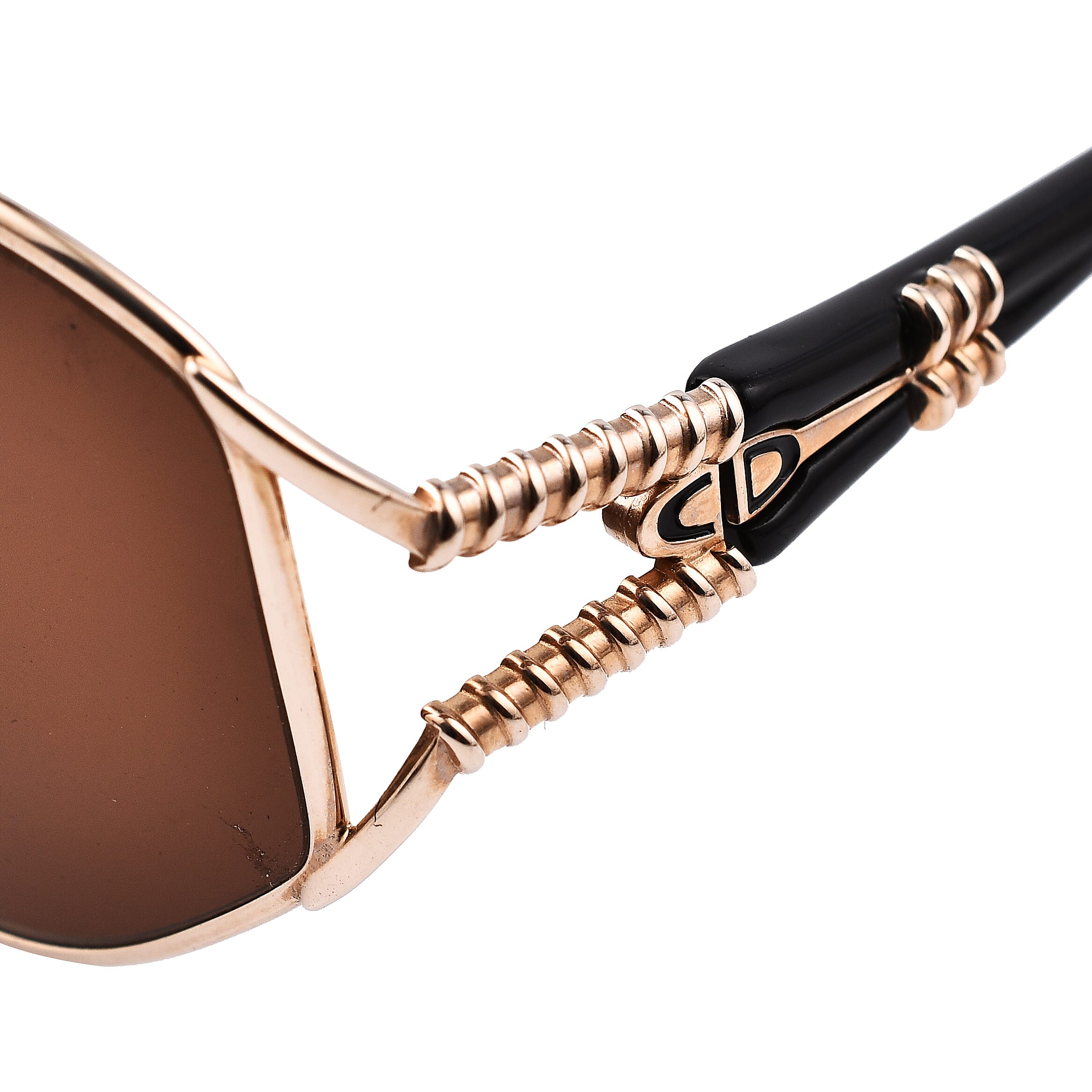 Closeout Deal - Dior Vintage Oversize Sunglasses with Brown Lenses