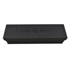 Closeout Deal - Game of Thrones Emblem and Slogans Espresso Ceramic Mug Set - 4 Mugs and 4 Saucers - Multi Colour