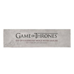 Closeout Deal - Game of Thrones Emblem and Slogans Espresso Ceramic Mug Set - 4 Mugs and 4 Saucers - Multi Colour