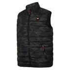 Lee Cooper Men’s Camo Padded Gilet Bodywarmer with High Neck & Zip Pockets