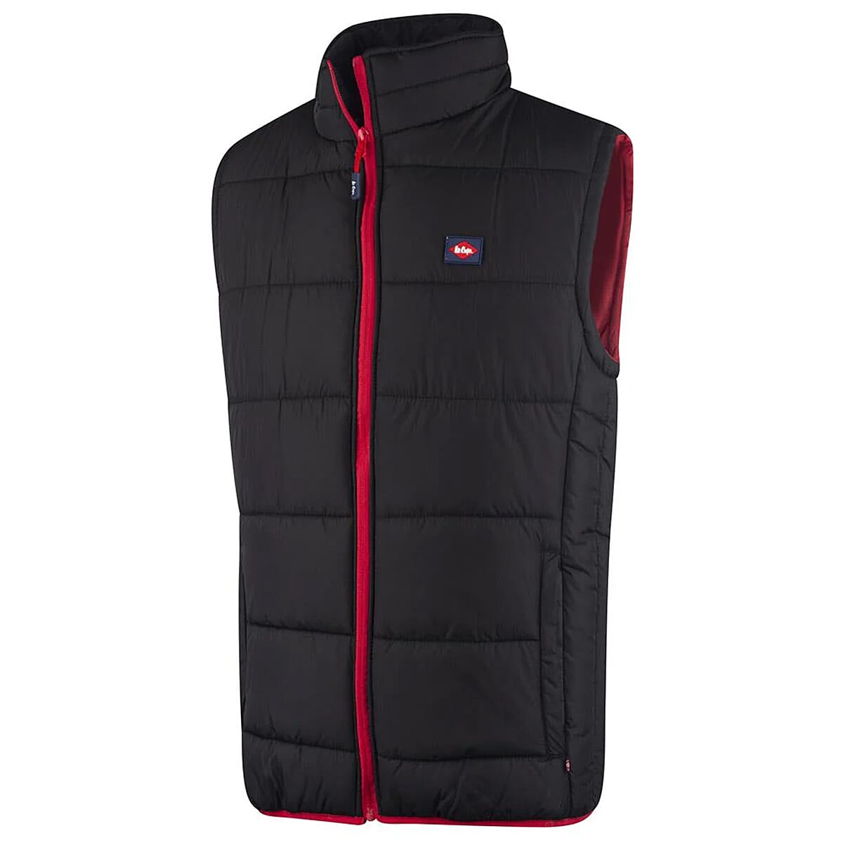 Closeout Deal Lee Cooper Classic Padded Vest with Red Trim (Size L) - Camouflage