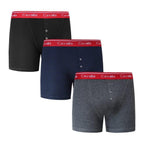 Pack of 3 Cavailia Button Fly Knitted Boxer Shorts (Size - S) - Multi