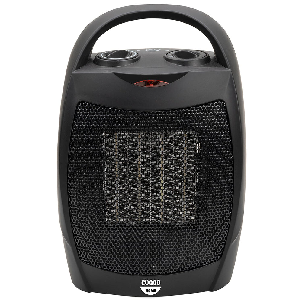 Closeout Deal - Lightweight - Energy Efficient Ceramic Heater with 3 Power Settings, Adjustable Thermostat - Overheating Protection Technology  - Black