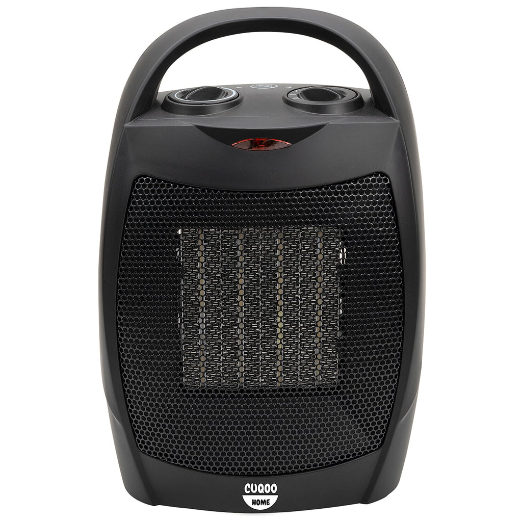 Closeout Deal - Lightweight - Energy Efficient Ceramic Heater with 3 Power Settings, Adjustable Thermostat - Overheating Protection Technology  - Black