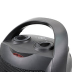 Closeout Deal - Lightweight - Energy Efficient Ceramic Heater with 3 Power Settings, Adjustable Thermostat - Overheating Protection Technology  - Black