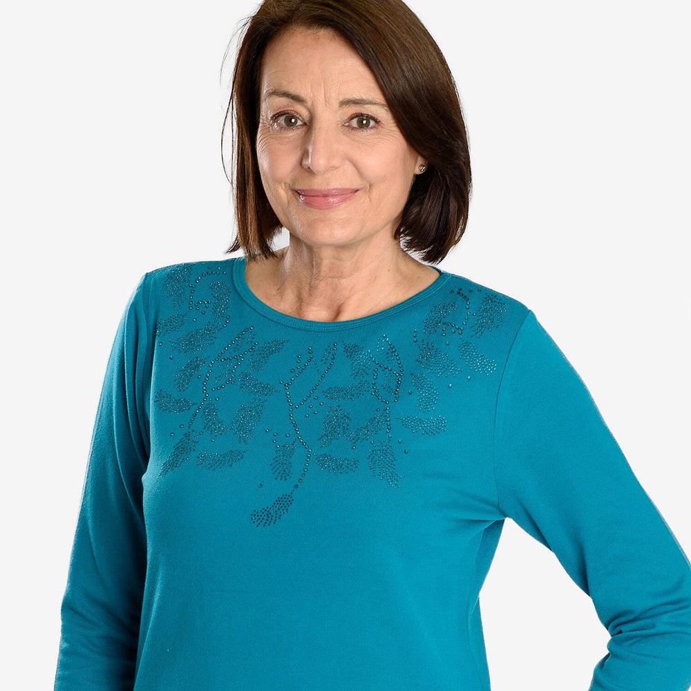 Closeout Deal  Blouse - Teal