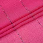Closeout Deal New Arrival - Cotton & Viscose Beaded Scarf (One Size) - Pink