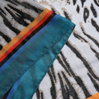 Closeout Deal New Arrival 100% Viscose Zebra Pattern Scarf (Size 180x87 cm) - Beige