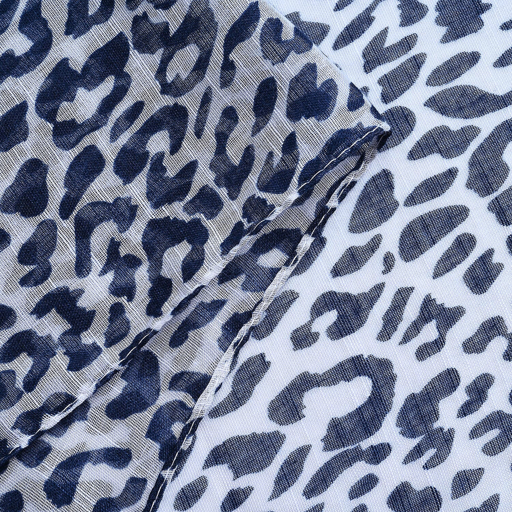 Closeout Deal New Arrival 100% Viscose Leopard Pattern sarong (Size 180x87 cm) - Pink