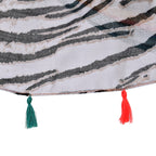 Closeout Deal New Arrival 100% Viscose Zebra Pattern Scarf (Size 180x87 cm) - Beige