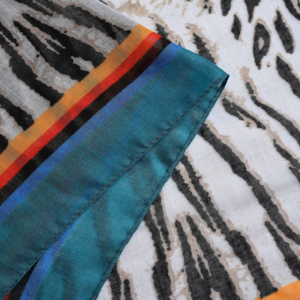 Closeout Deal New Arrival 100% Viscose Zebra Pattern Scarf (Size 180x87 cm) - Beige