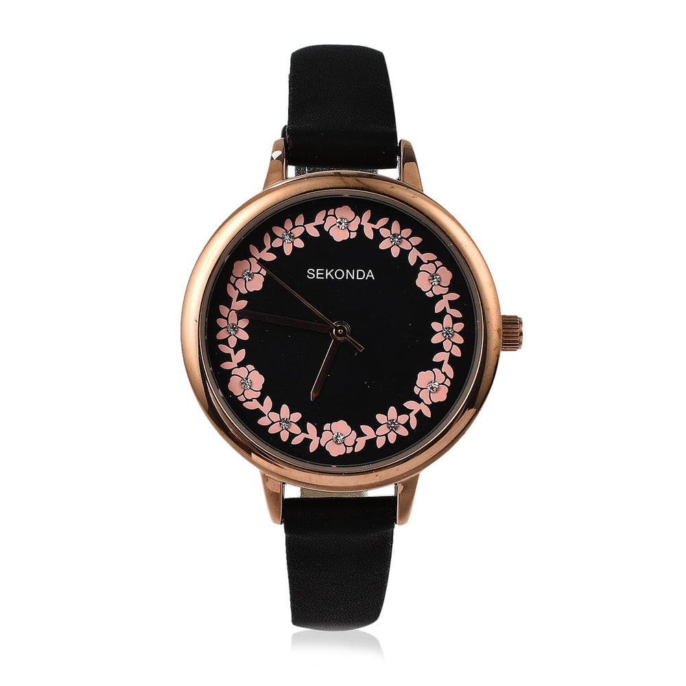Closeout Deal - Sekonda Floral Crystal Ladies Watch