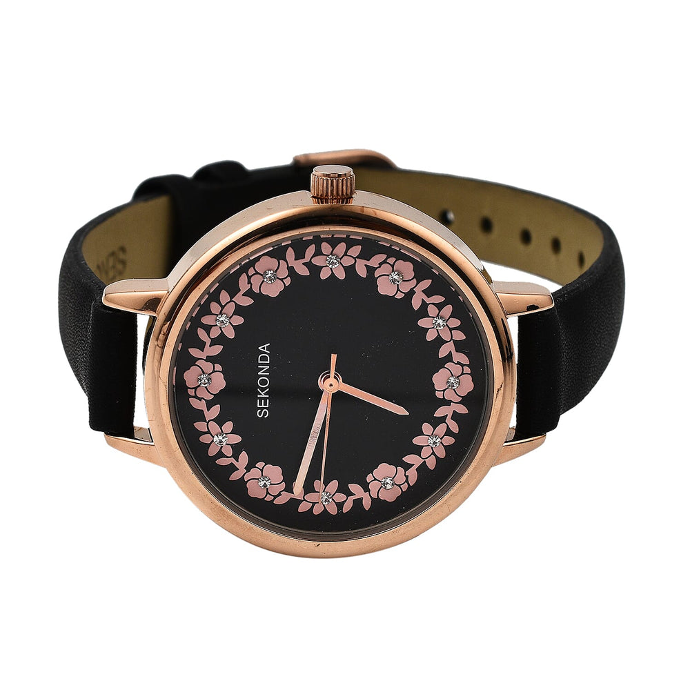 Closeout Deal - Sekonda Floral Crystal Ladies Watch