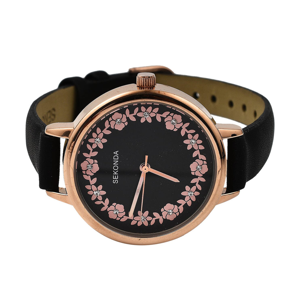 Closeout Deal - Sekonda Floral Crystal Ladies Watch