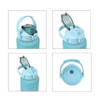 Closeout Deal - Set of 3 Sport Water Bottles with Gradient Colour Design - Blue