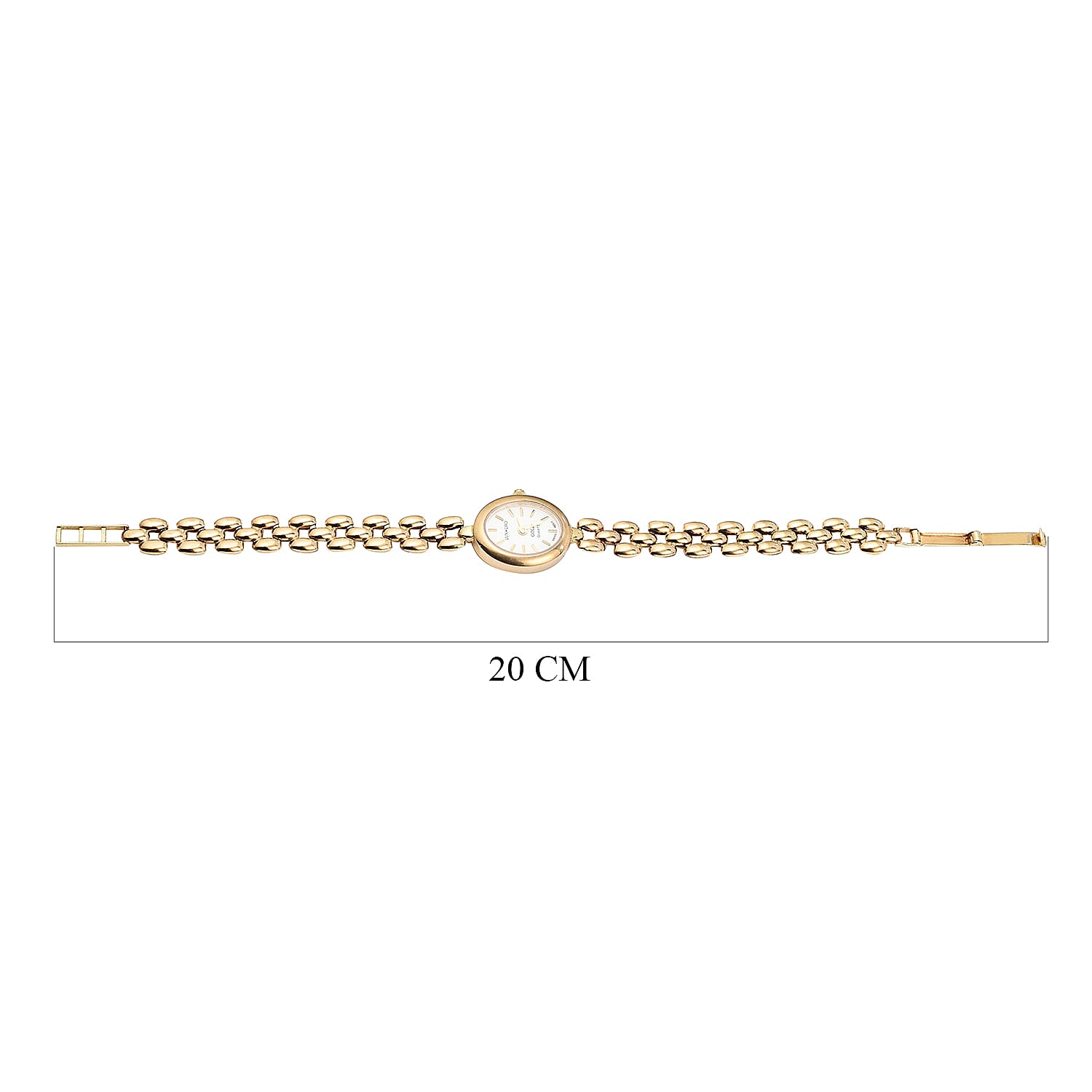 Closeout Deal - Swiss Movement Watch in 9K Yellow Gold Panther Link Bracelet. Gold wt 11.43 Gms