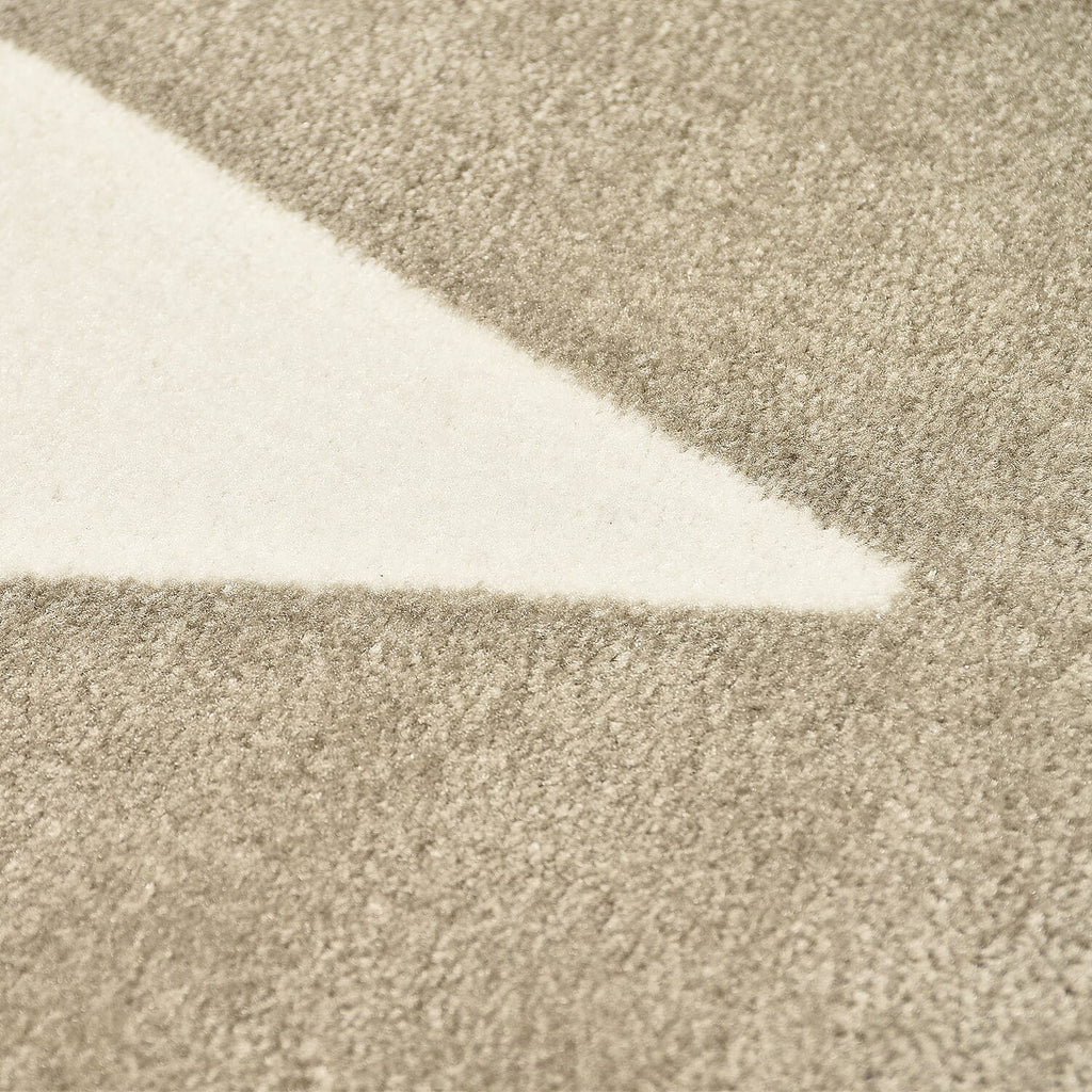 Closeout - Heavy Duty Easy Care Anti-slip Area Single Star Rug (Size 150x100 cm) - Grey