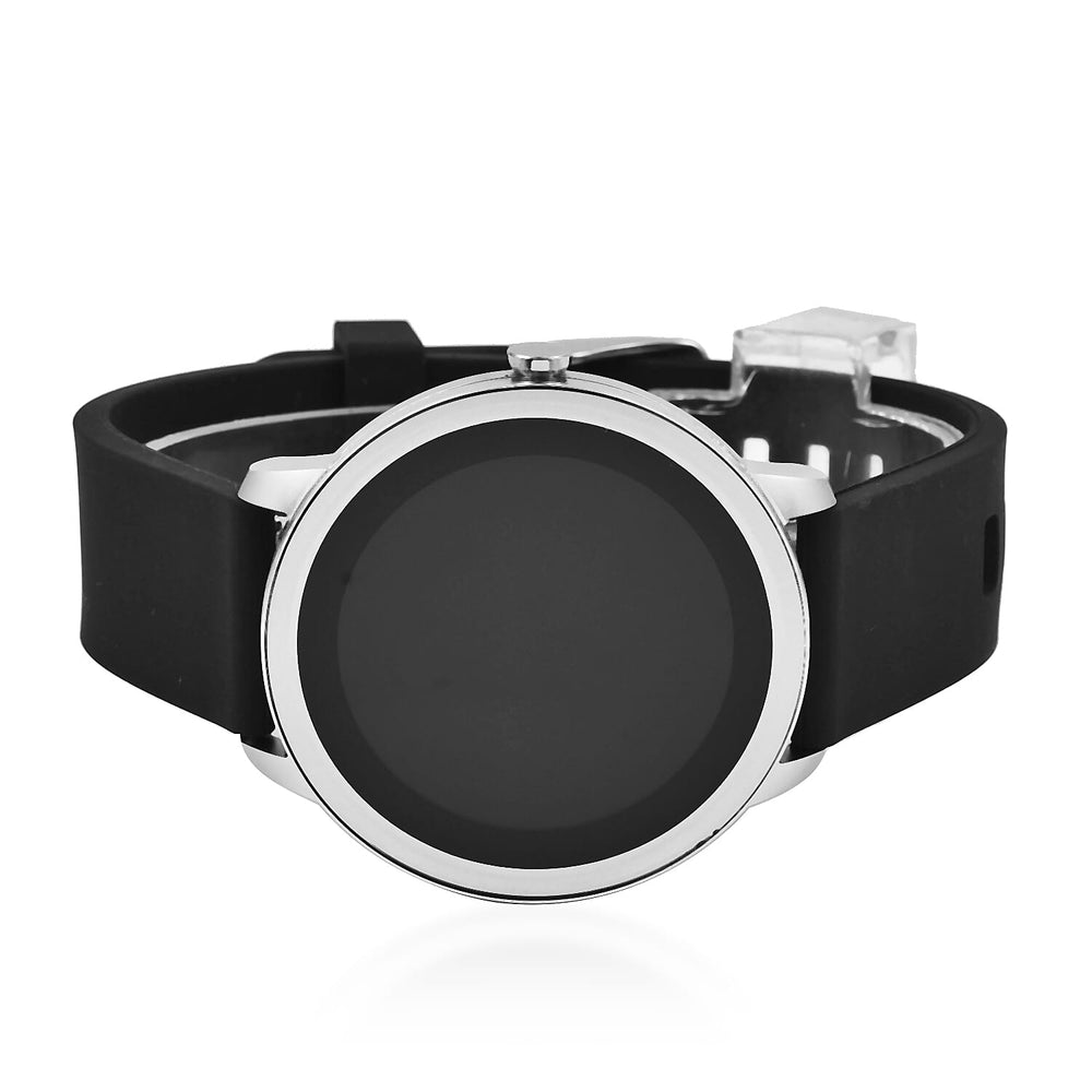 Ben Sherman Smartwatch, Multiface, Heart Rate Monitor, Sleep Aware, SmartPhone connected, Music Controller, Water Resistant with Silicone Strap - Black