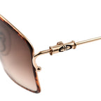 Closeout deal - Dior Vintage Rectangle Sunglasses - Brown