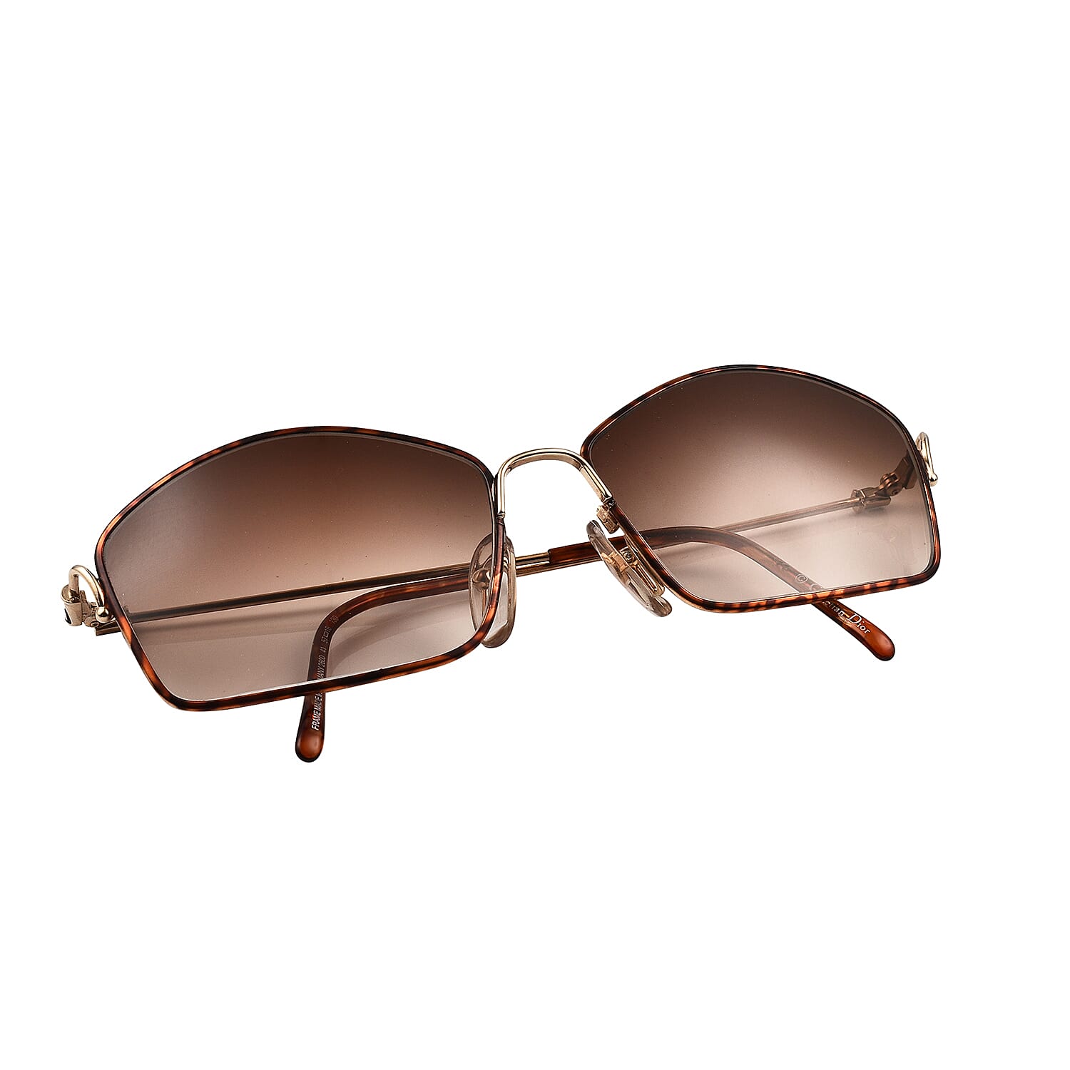 Closeout deal - Dior Vintage Rectangle Sunglasses - Brown