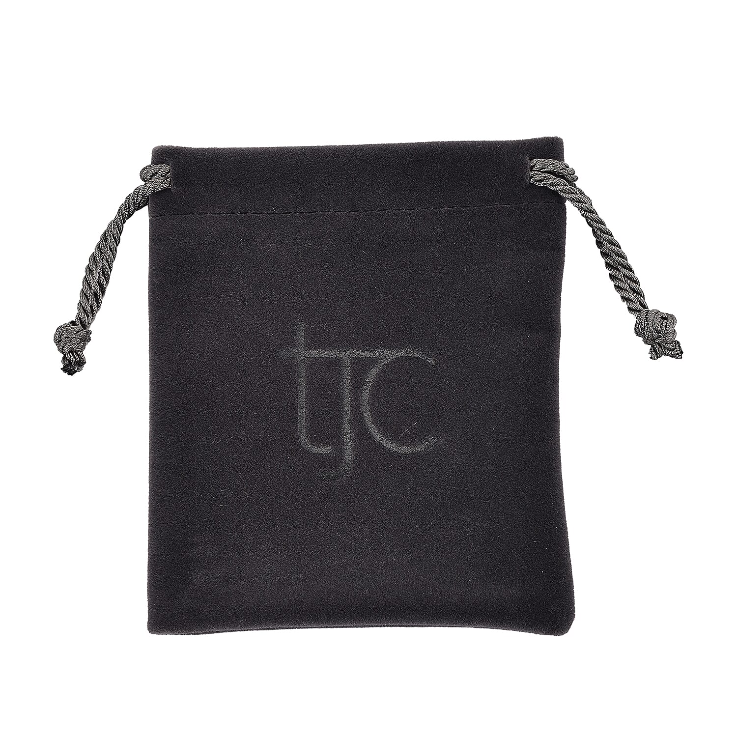 Knitted Bottom Plush Cloth Coin Pouch (Size 12x10x1 cm) - Grey