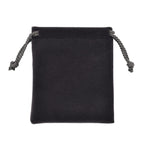Knitted Bottom Plush Cloth Coin Pouch (Size 12x10x1 cm) - Grey