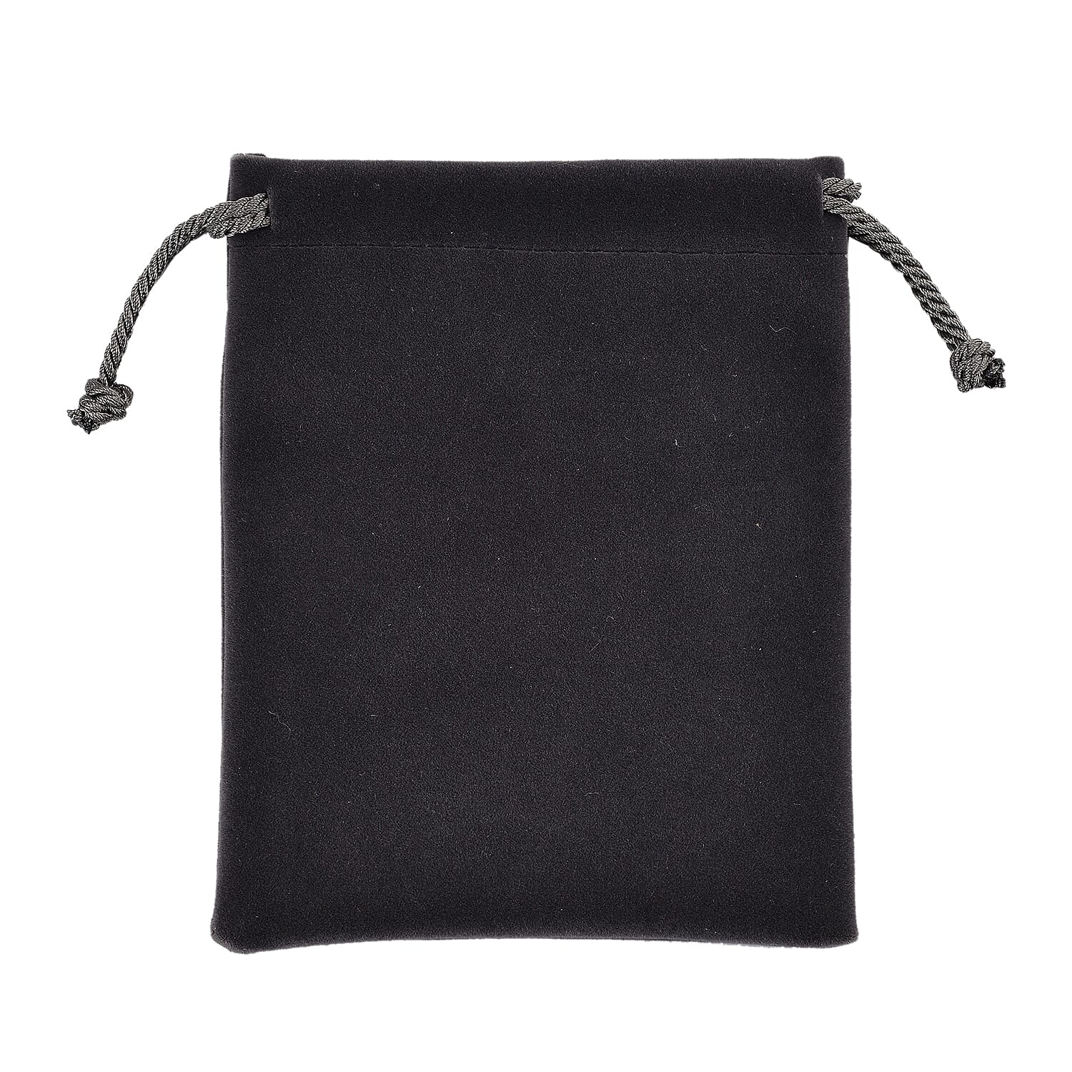 Knitted Bottom Plush Cloth Coin Pouch (Size 15x12x1 cm) - Grey