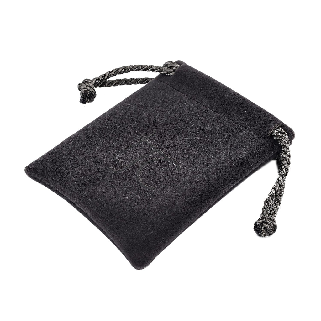 Knitted Bottom Plush Cloth Coin Pouch (Size 9x7x1 cm) - Grey