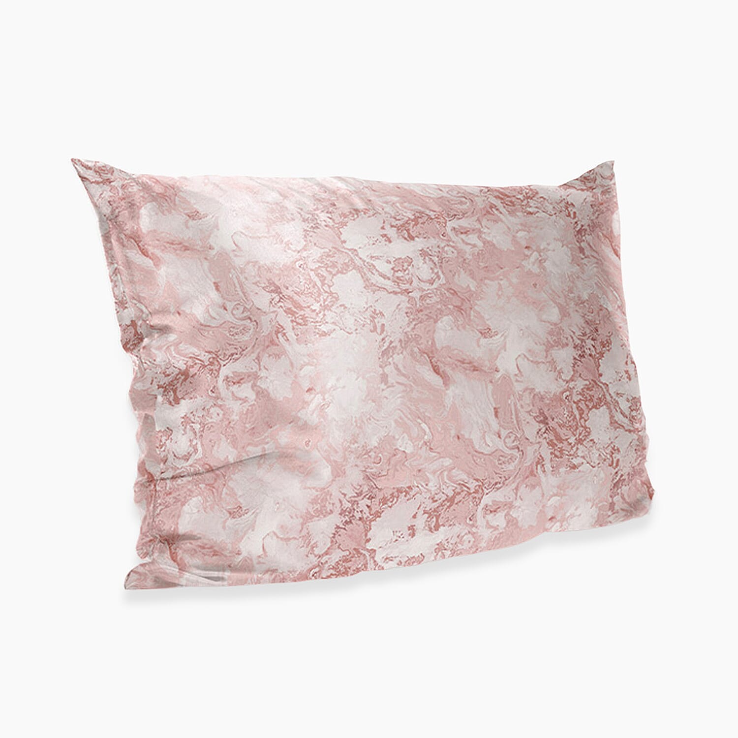 Cloud Nine Mulberry Marble Silk Pillow Case - Blush