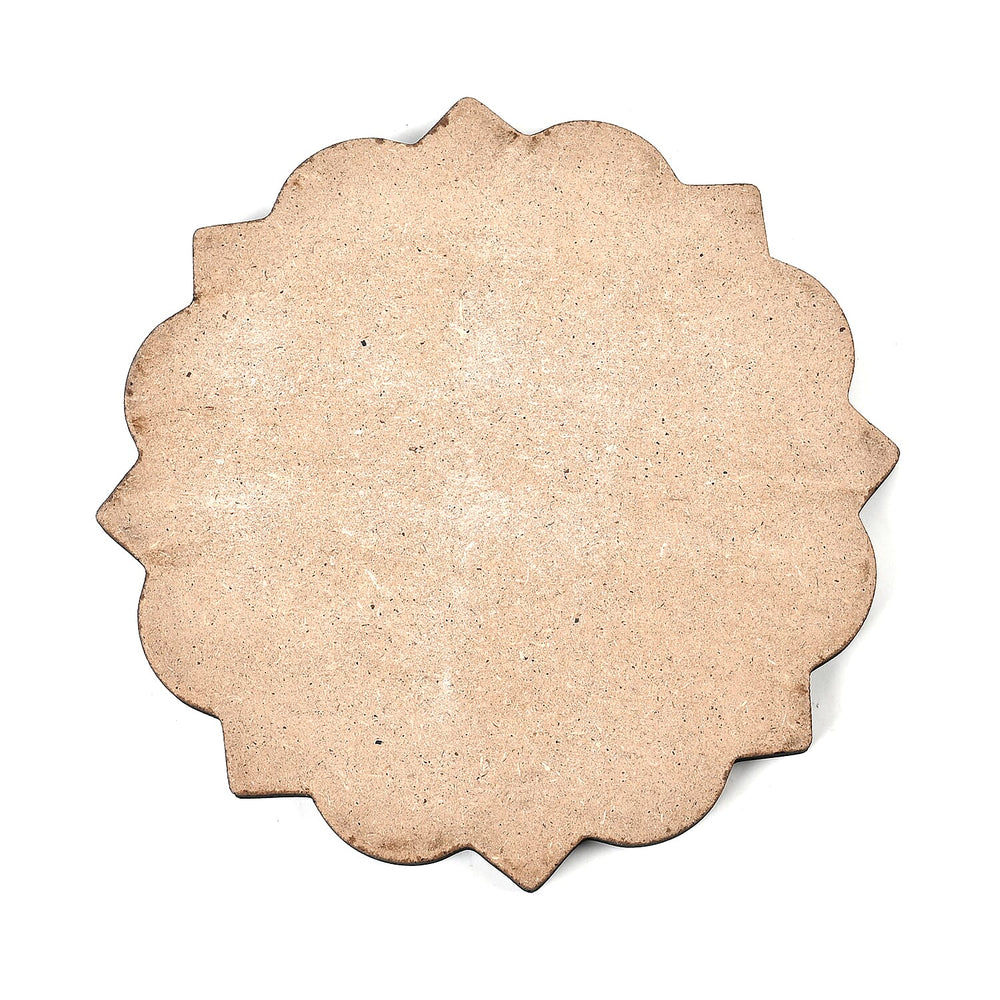 Set of 4 Bohemian Style Round Coasters - Multicolor
