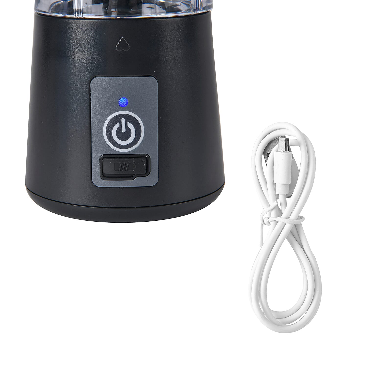 380ml Portable Blender with Detachable Cup - Black