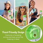 Coffee, Travel Mug and Tea Cup (Size 80x1x238 cm) - Green & Purple