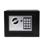 Strong Steel Safe Box With Pincode Access (4 AA Batteries,Not Included) - Black