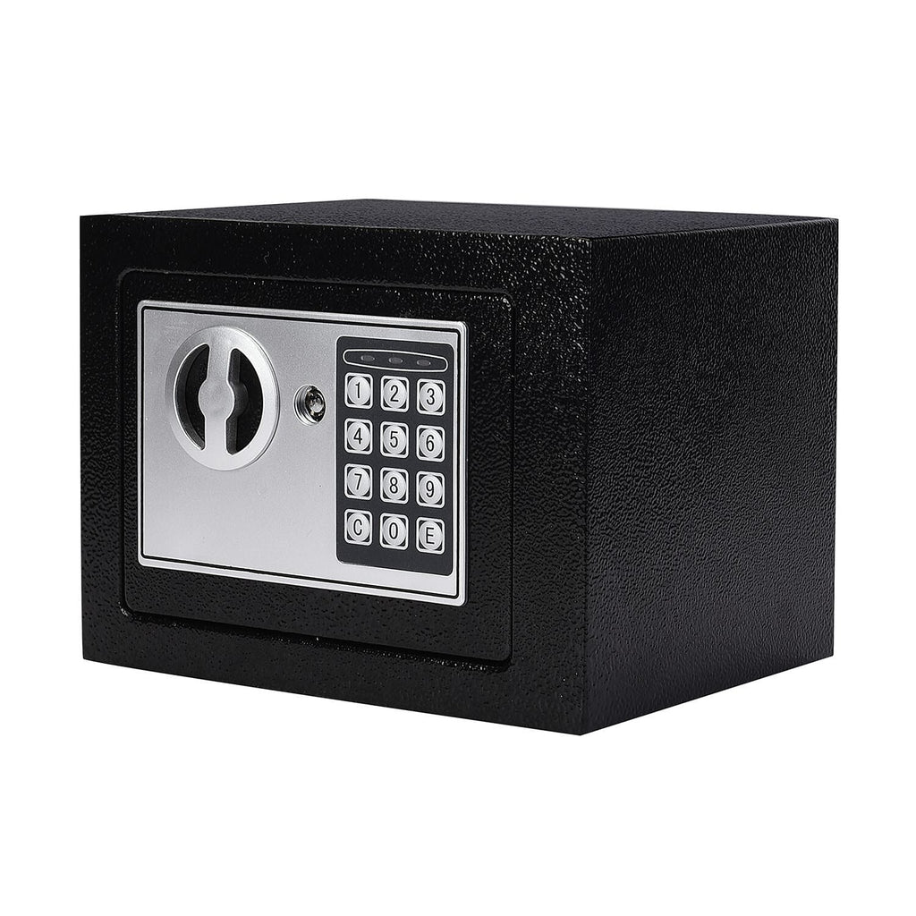 Strong Steel Safe Box With Pincode Access (4 AA Batteries,Not Included) - Black