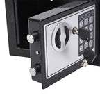 Strong Steel Safe Box With Pincode Access (4 AA Batteries,Not Included) - Black