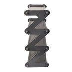 Durable and Portable Z-shaped Shoe Rack in Grey (Size 46x16x46 Cm)