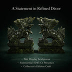 Black Friday Collectors Edition -  2 Pcs Set Serpentine Jade Carved Pixiu Sculpture 5045.00 Ct.