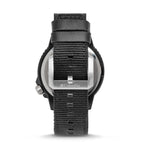 Columbia Cross Trails Quartz Movt. Black Dial Mens Watch with Black Canvas Strap