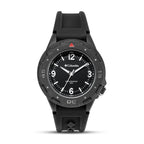 Columbia Trailhead Quartz Movt. Black Dial Mens Watch with Black Silicone Starp