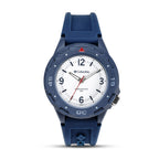 Columbia Trailhead Quartz Movt. 5ATM WR White Dial Mens Watch with Blue Silicone Strap