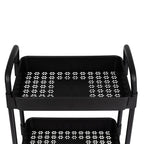 Cookware - 3 Tier Storage Cart Rack Trolley - Black