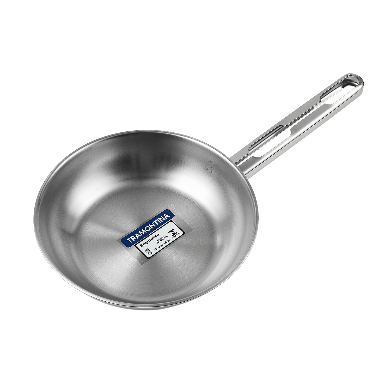 Tramontina Cookware Set - 3 Casserole Pans - Triple Layer Base - All Hob types & Oven Safe (Size 26x20x16 cm) - Silver