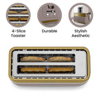 Morphy Richards Signature 4 Slice Toaster with Removable Crumb Tray - Gold