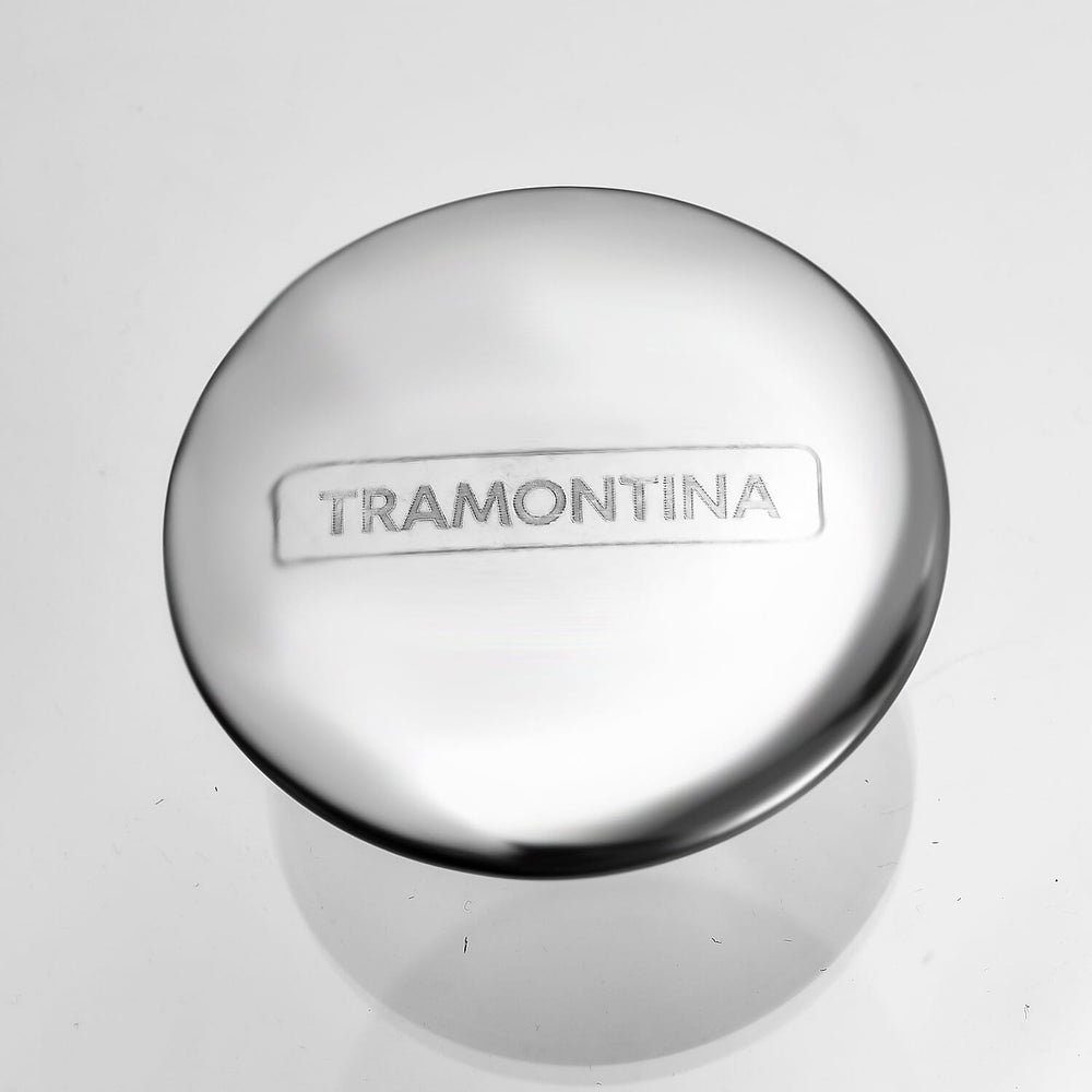 Tramontina Cookware Set - 2 Casserole Pots 20 - 24cm And Saucepan 16cm - Triple Layer Base - All Hob types - Silver