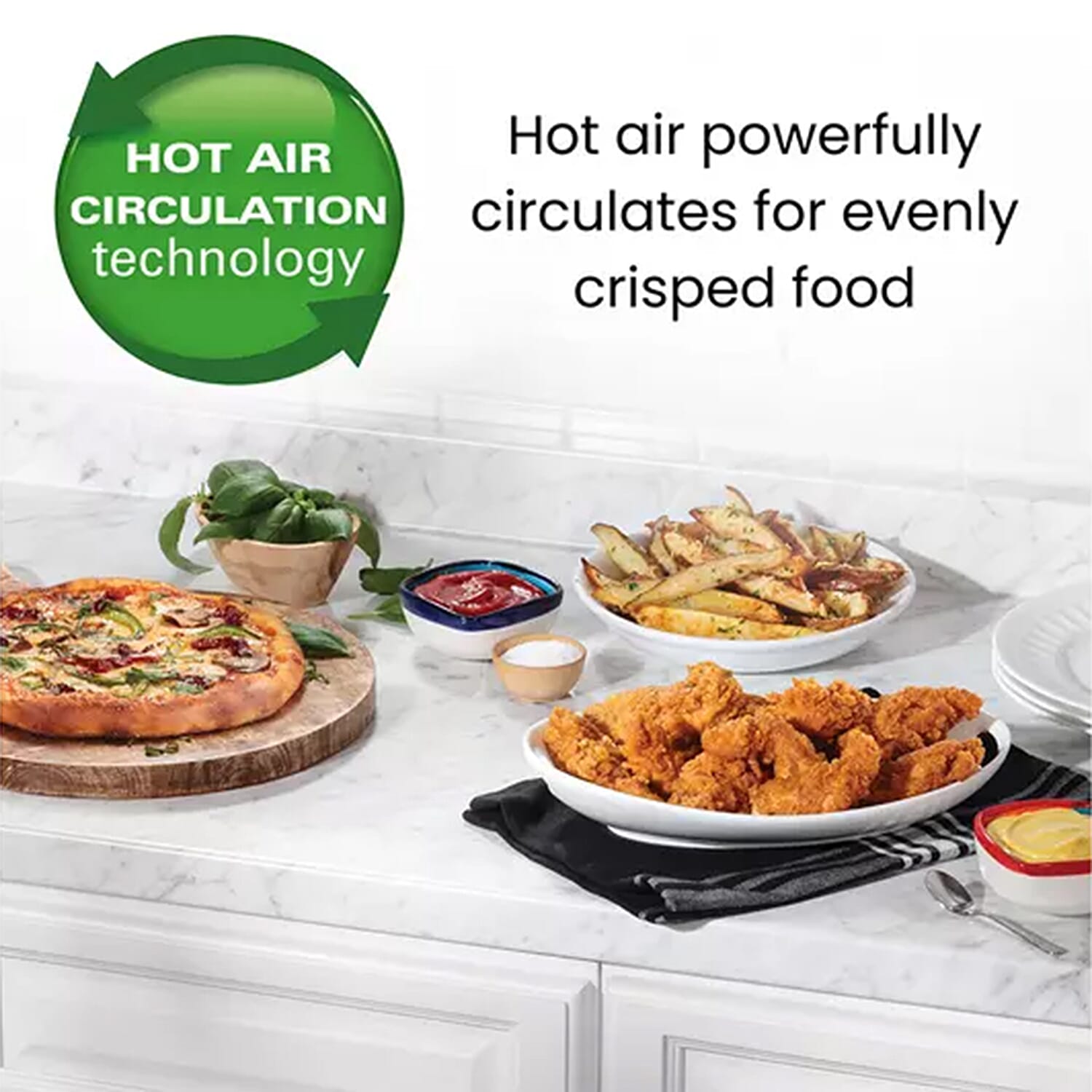 Hamilton Beach SimpliFry 4.2L Manual Air Fryer (Power 1300 W) - Black