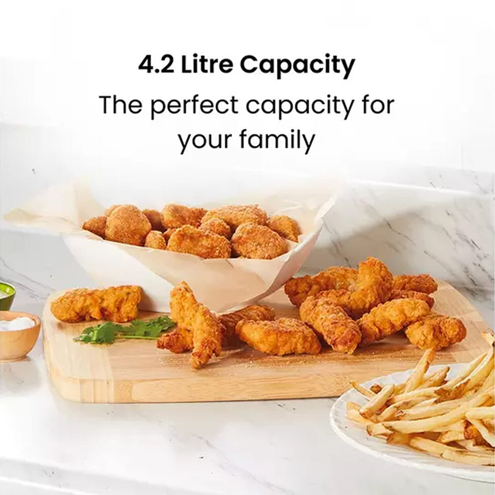 Hamilton Beach SimpliFry 4.2L Manual Air Fryer (Power 1300 W) - Black