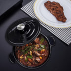 Royal Van Kempen & Begeer, Cast Iron Casserole (24cm- 4.2L) - Black