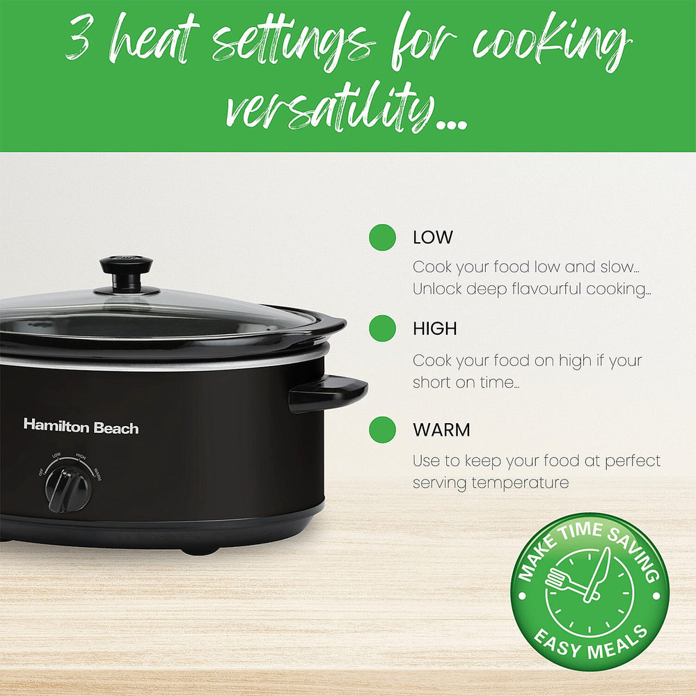 Kitchen Show - 6.5 Ltr. Slow Cooker - Black