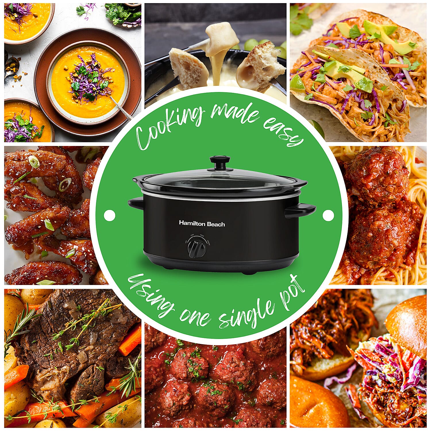 Kitchen Show - 6.5 Ltr. Slow Cooker - Black